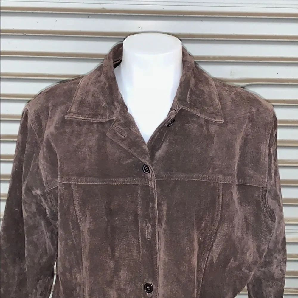 AMI brown suede top button up - Picture 4 of 7